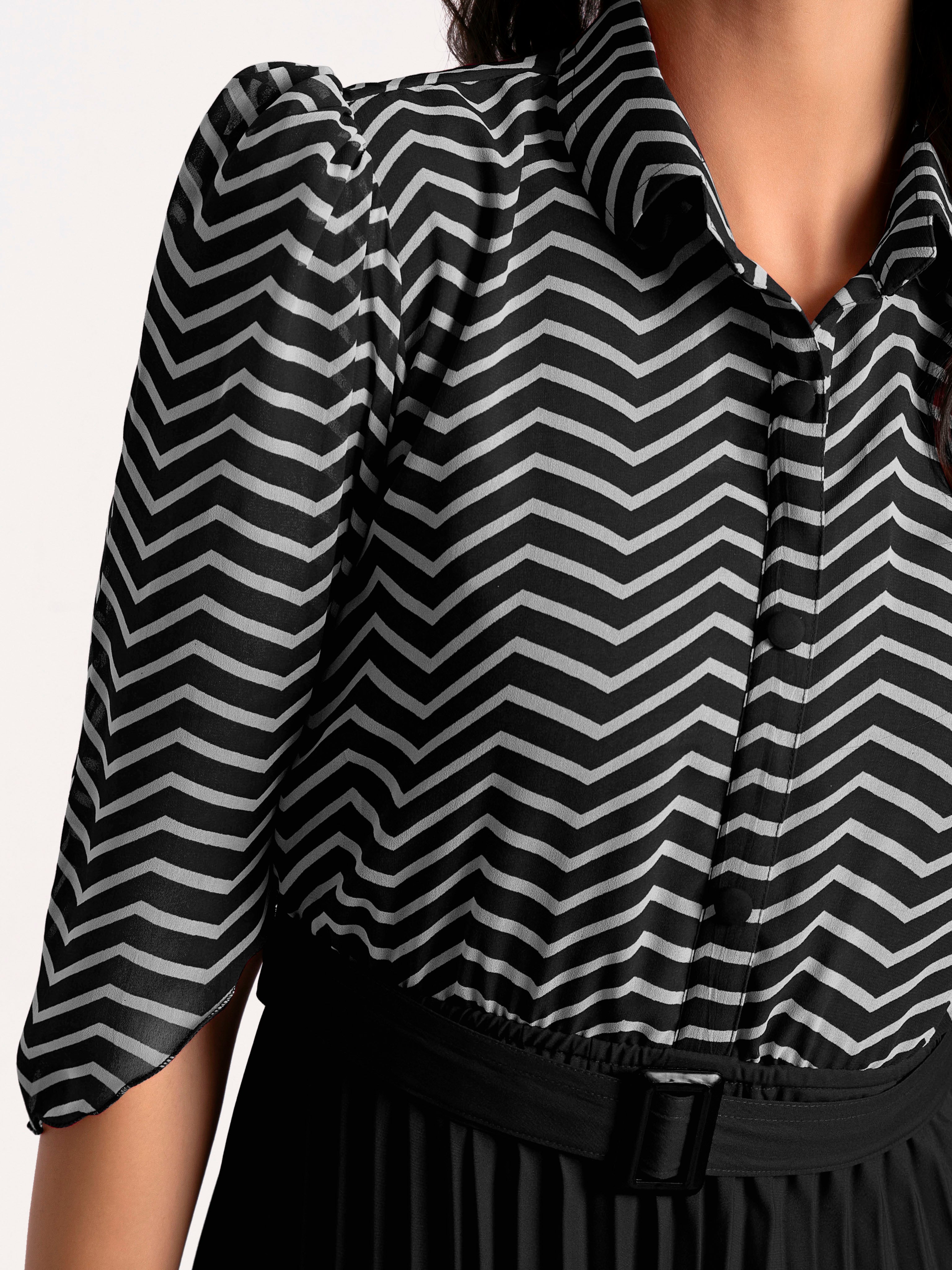 a-line fit and flare black dress